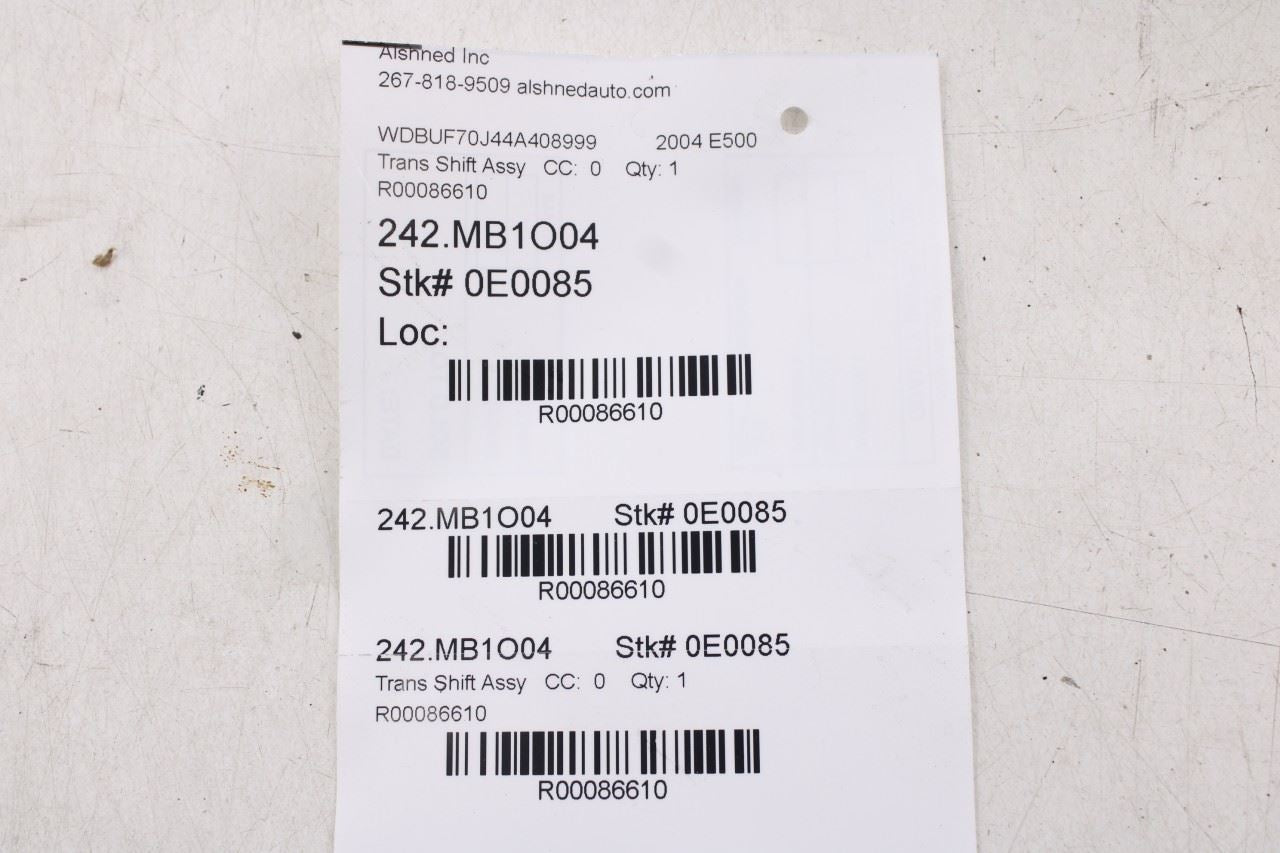 2003-2006 Mercedes-Benz E500 5.0L RWD Automatic Transmission Gear Shifter Lever - Alshned Auto Parts