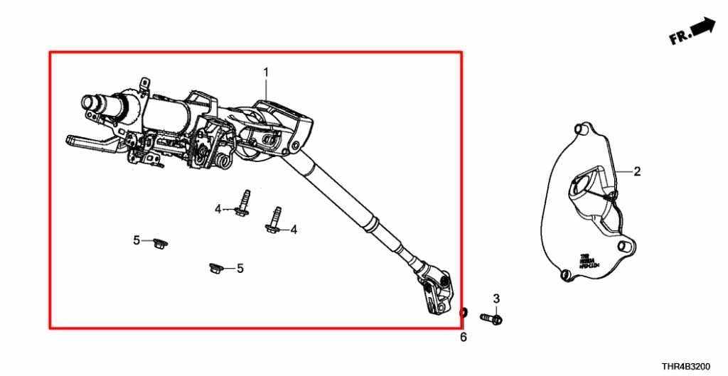 18-26 Honda Odyssey Touring 3.5L FWD Steering Column Assembly 53200-THR-A02 OEM - Alshned Auto Parts
