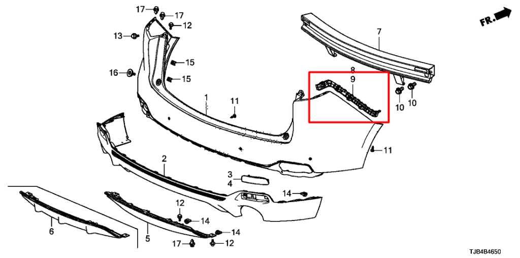 19-25 Acura RDX SH-AWD Rear Bumper Right and LH Side Spacer Support Bracket Set - Alshned Auto Parts