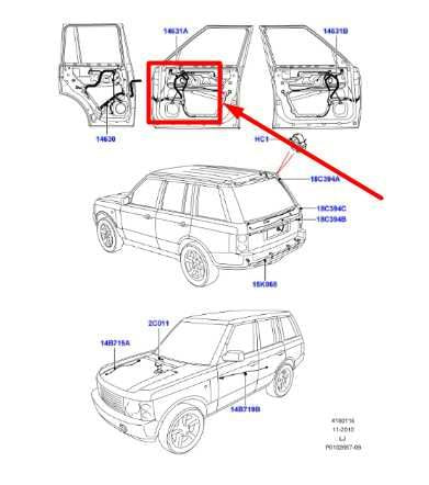 2006-09 Land Rover Range Rover Front Left Driver Door Wire Harness YMM502910 OEM - Alshned Auto Parts