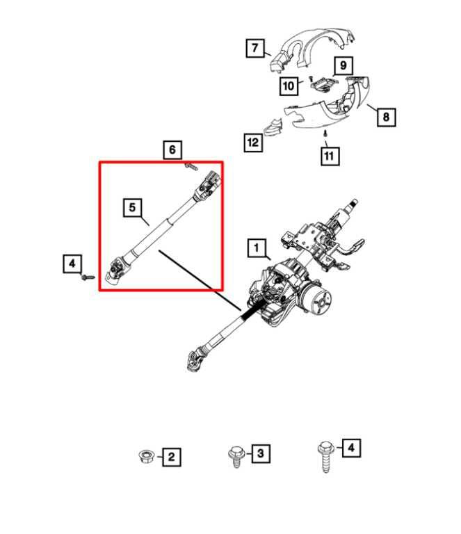 2015-2020 Jeep Renegade Sport 2.4L FWD Steering Column Intermediate Lower Shaft - Alshned Auto Parts