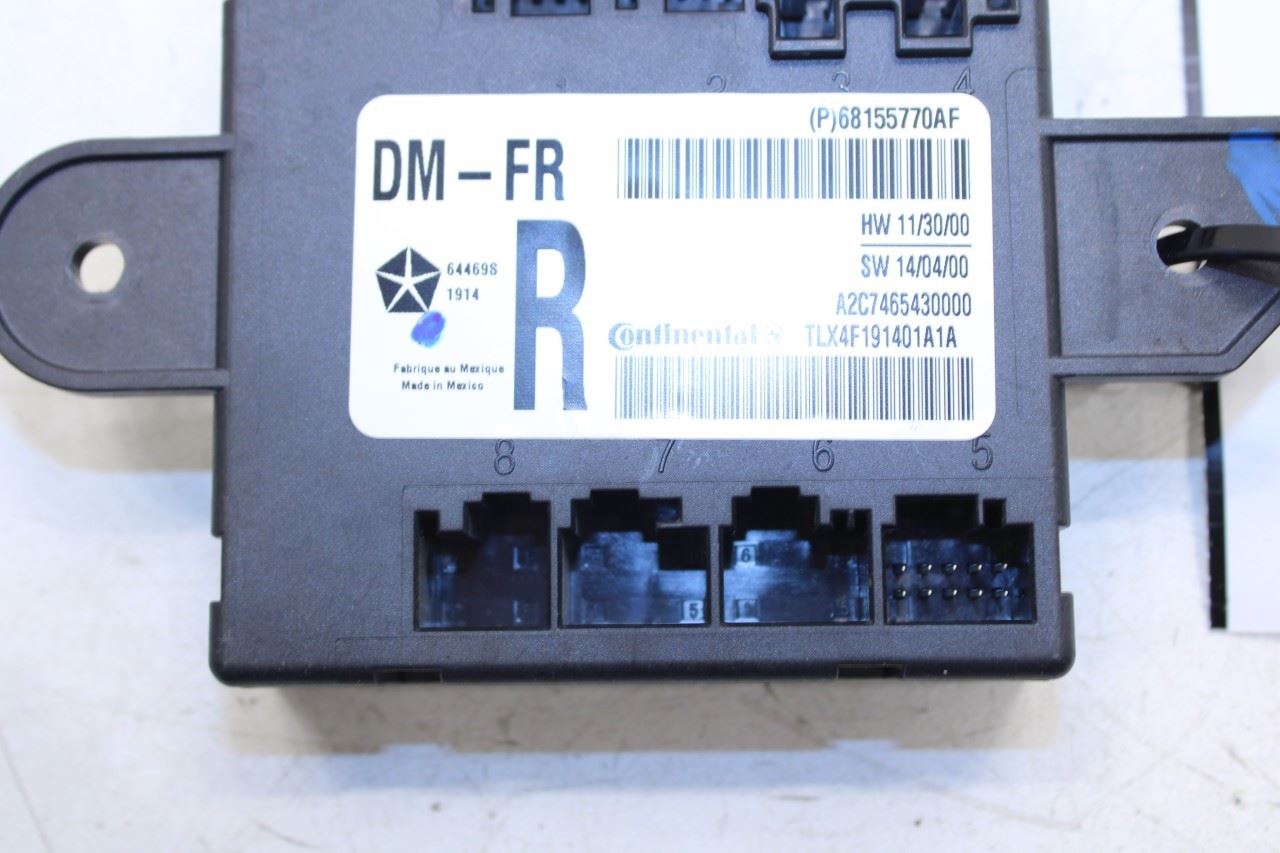 2013-2014 RAM 1500 Crew Cab Laramie Front Right Door Control Module 68155770AF - Alshned Auto Parts