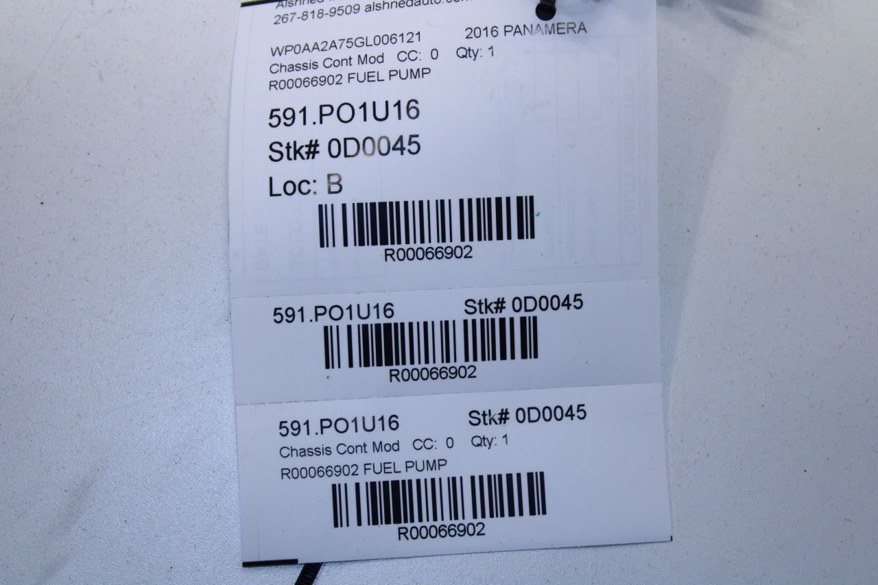 2011-2017 Porsche Panamera 4 3.6L AWD Fuel Pump Control Module 7P0906093B OEM - Alshned Auto Parts