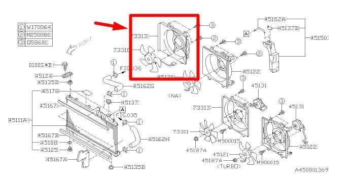 2008-2014 Subaru Legacy 2.5L RH Condenser Cooling Fan Motor Assy 73313AG02C OEM - Alshned Auto Parts