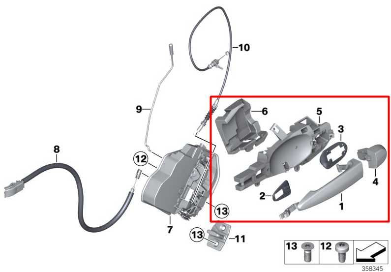2011-2017 BMW X3 xDrive28i 2.0L AWD Rear Door Driver Left Side Exterior Handle - Alshned Auto Parts