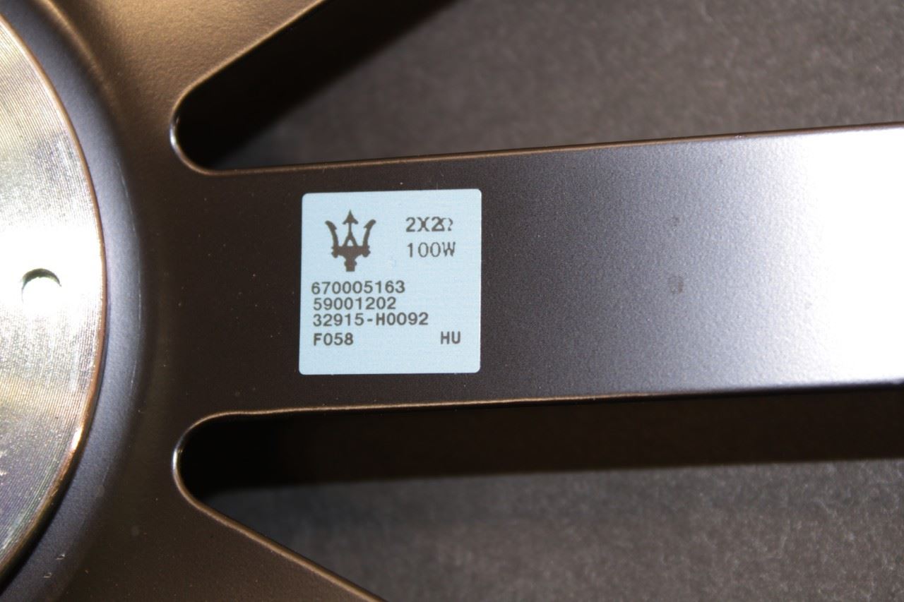 2014-2021 Maserati Ghibli S Q4 Rear Deck Subwoofer Speaker 670005163 OEM - Alshned Auto Parts