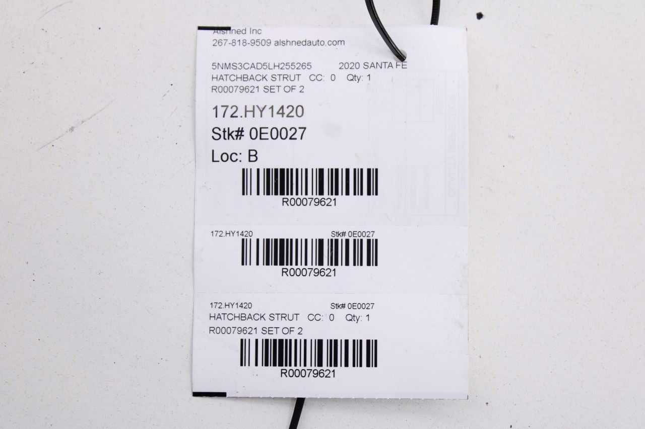 19-23 Hyundai Santa Fe SEL Rear Right and Left Liftgate Lift Support 81840-S2000 - Alshned Auto Parts