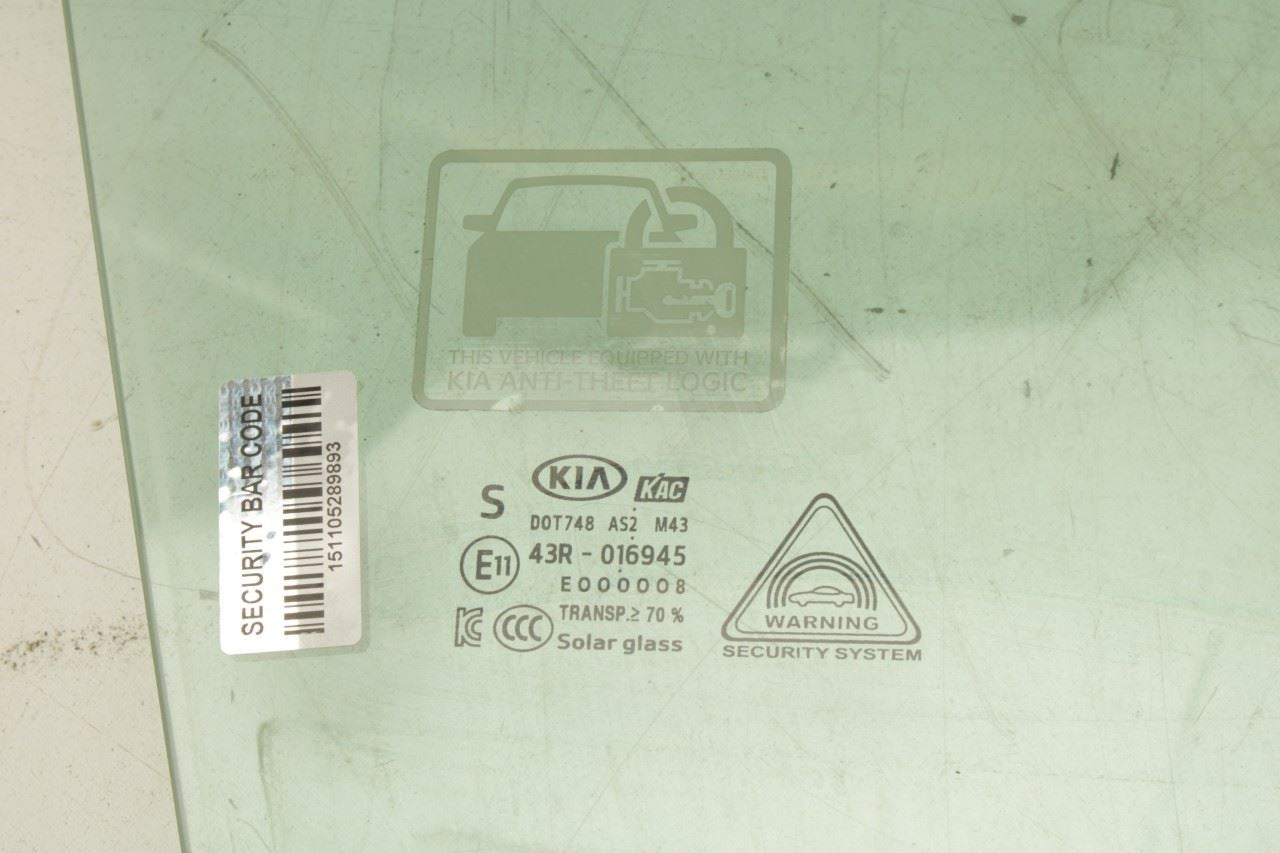 2019-2024 KIA Forte LXS Front Right Passenger Side Door Window Glass 82421-M7051 - Alshned Auto Parts