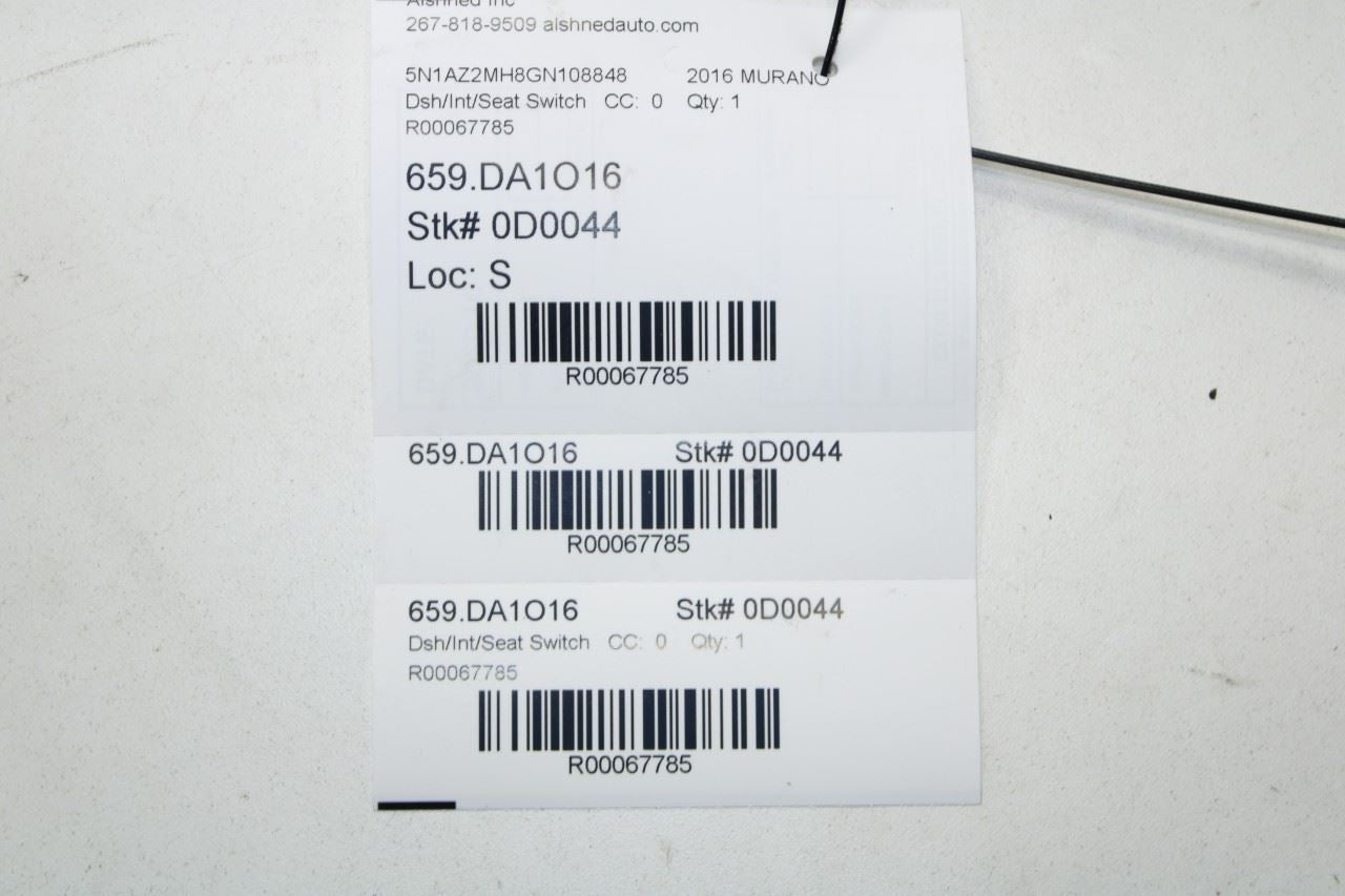 2008-2024 Nissan Murano Platinum Front Left Side Power Seat Adjustment Switch - Alshned Auto Parts