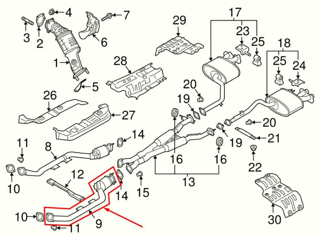 2018-2023 Kia Stinger GT1 3.3L AWD Front Left Exhaust System Pipe 28605-J5310 - Alshned Auto Parts