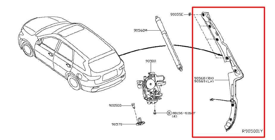 2016-20 Infiniti QX60 Rear LH Liftgate Object Power Touch Sensor 90569-9NJ0A OEM - Alshned Auto Parts