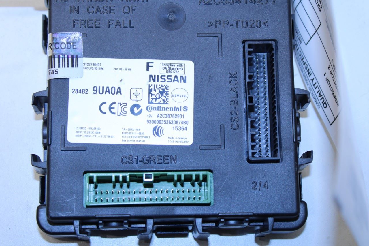 2015-17 Nissan Murano Platinum Body Computer Control Module BCM BCU 284B2-9UA0A - Alshned Auto Parts