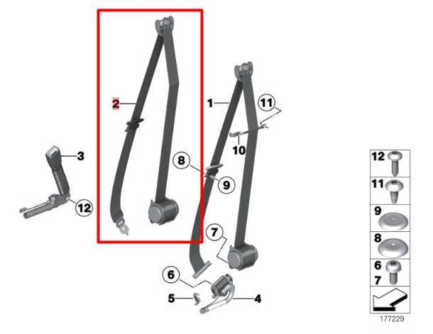 2010-12 BMW 750Li xDrive 4.4L Front Passenger RH Side Seat Belt Retractor *ReaD* - Alshned Auto Parts