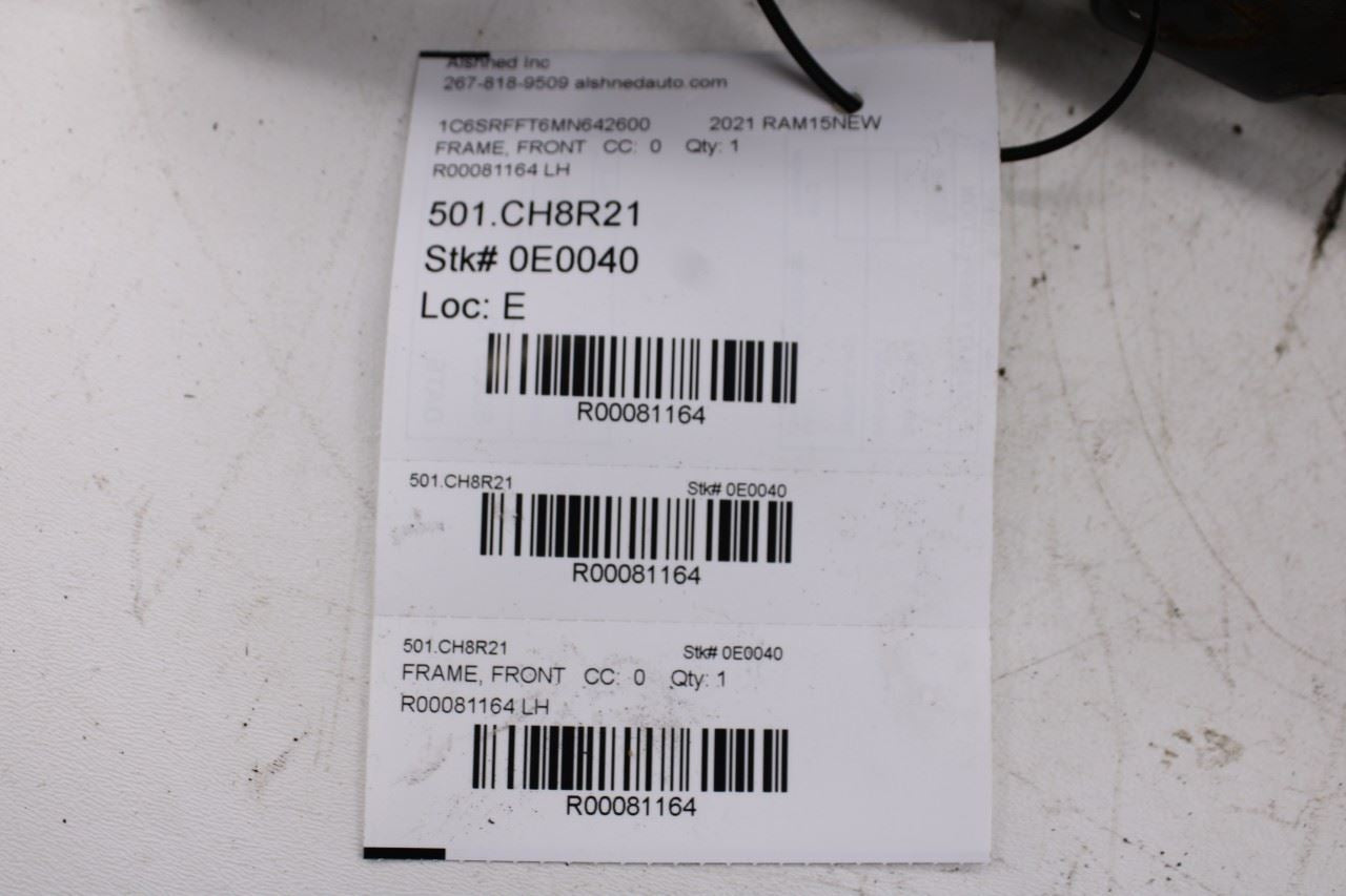 19-26 Ram 1500 Big Horn Crew Cab Front Left Side Frame Rail Horn 68400285AB OEM10