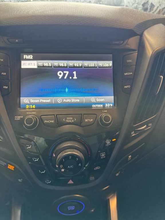 14-17 Hyundai Veloster Turbo Navi Radio Faceplate w/ Receiver and 7.0'' Display - Alshned Auto Parts
