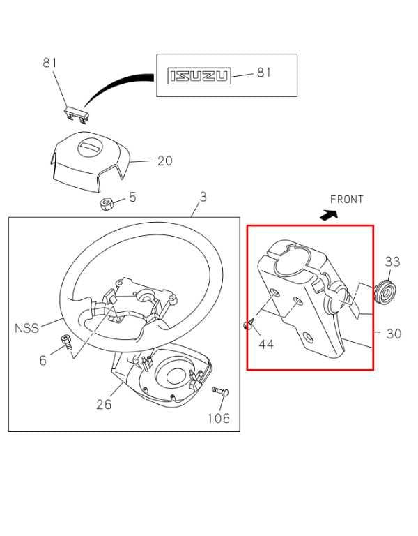 2012-2020 ISUZU NPR HD Steering Column Shroud Cover 8-97405-356-5 OEM - Alshned Auto Parts