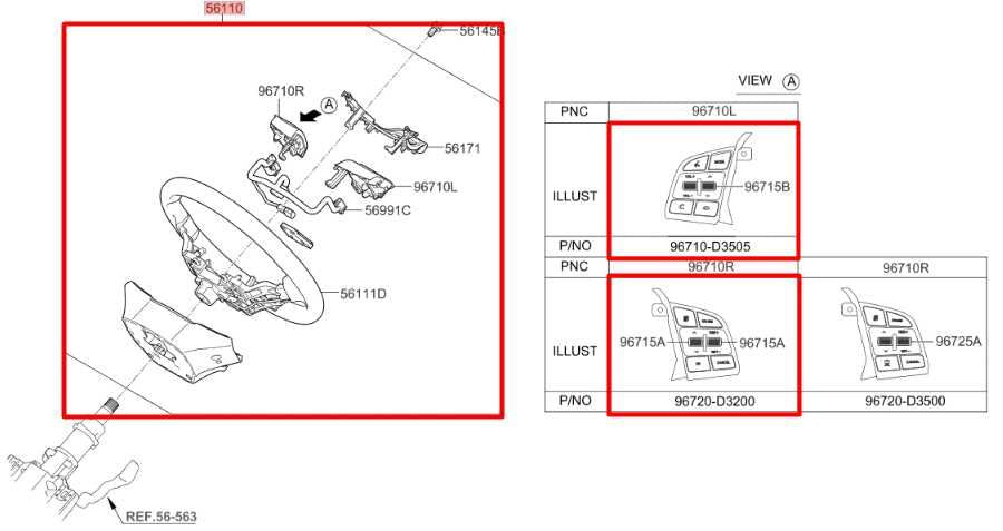 19-21 Hyundai Tucson Value Steering Wheel w/ Control Buttons 56110-D3130-TRY OEM - Alshned Auto Parts