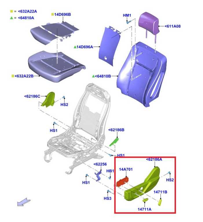 22-26 Ford Expedition MAX XLT FR Left Power Seat Adjustment Switch KB5T14B709AA - Alshned Auto Parts