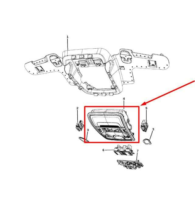 2019-2021 Ram 1500 New Body Interior Headliner Overhead Console 6EK051L1AE OEM1