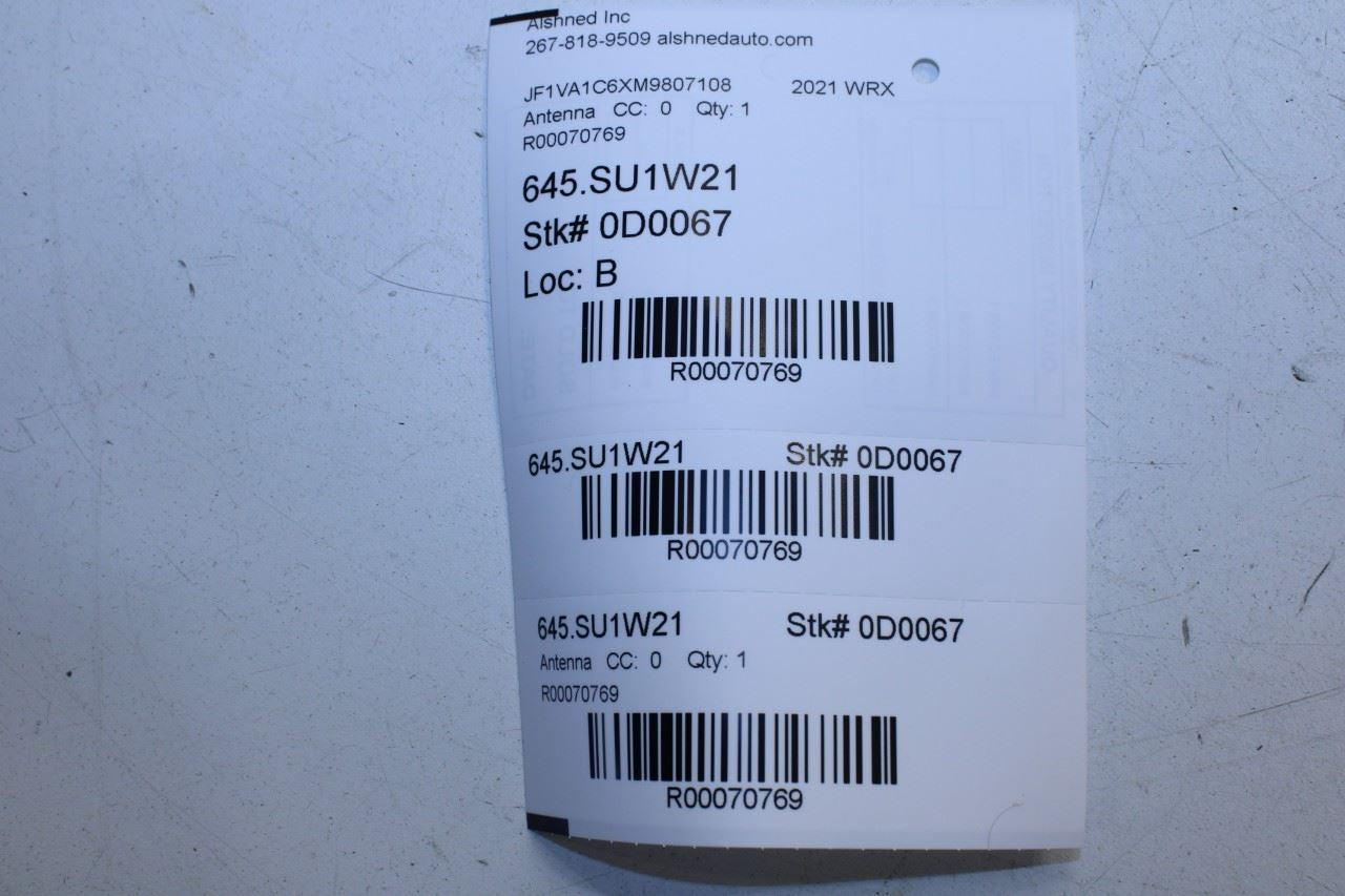 2015-2021 Subaru WRX Premium Roof Exterior Shark Fin Antenna 86321VA321E4 OEM - Alshned Auto Parts