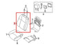 16-20 Nissan Pathfinder SV Front Right Side Seat Back Upper Cushion 87600-9PG1A - Alshned Auto Parts