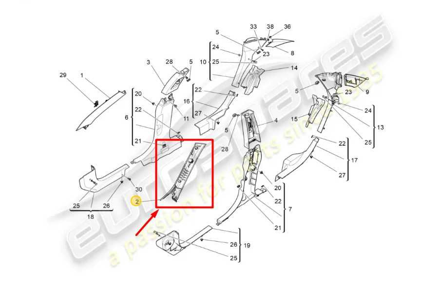 2014-20 Maserati Ghibli Front Left Side A-Pillar Trim Cover Panel 6700114200 OEM - Alshned Auto Parts