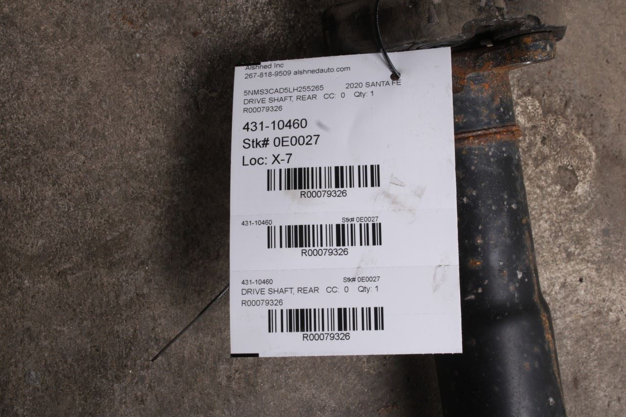 2019-2020 Hyundai Santa Fe SEL 2.4L AWD Rear Drive Shaft Propeller 49300-S1050 - Alshned Auto Parts