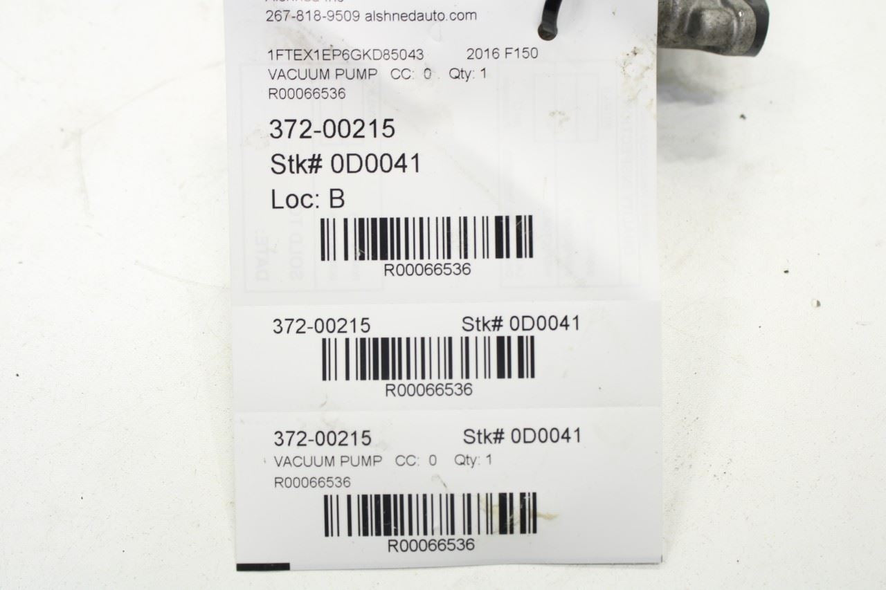 15-20 Ford F150 SuperCab 2.7L Power Brake Booster Vacuum Pump FT4E-2A451-CE OEM - Alshned Auto Parts