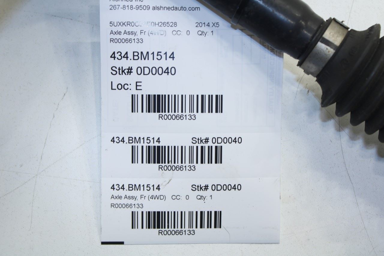 14-18 BMW X5 xDrive35i AWD Front Right Side CV Axle Drive