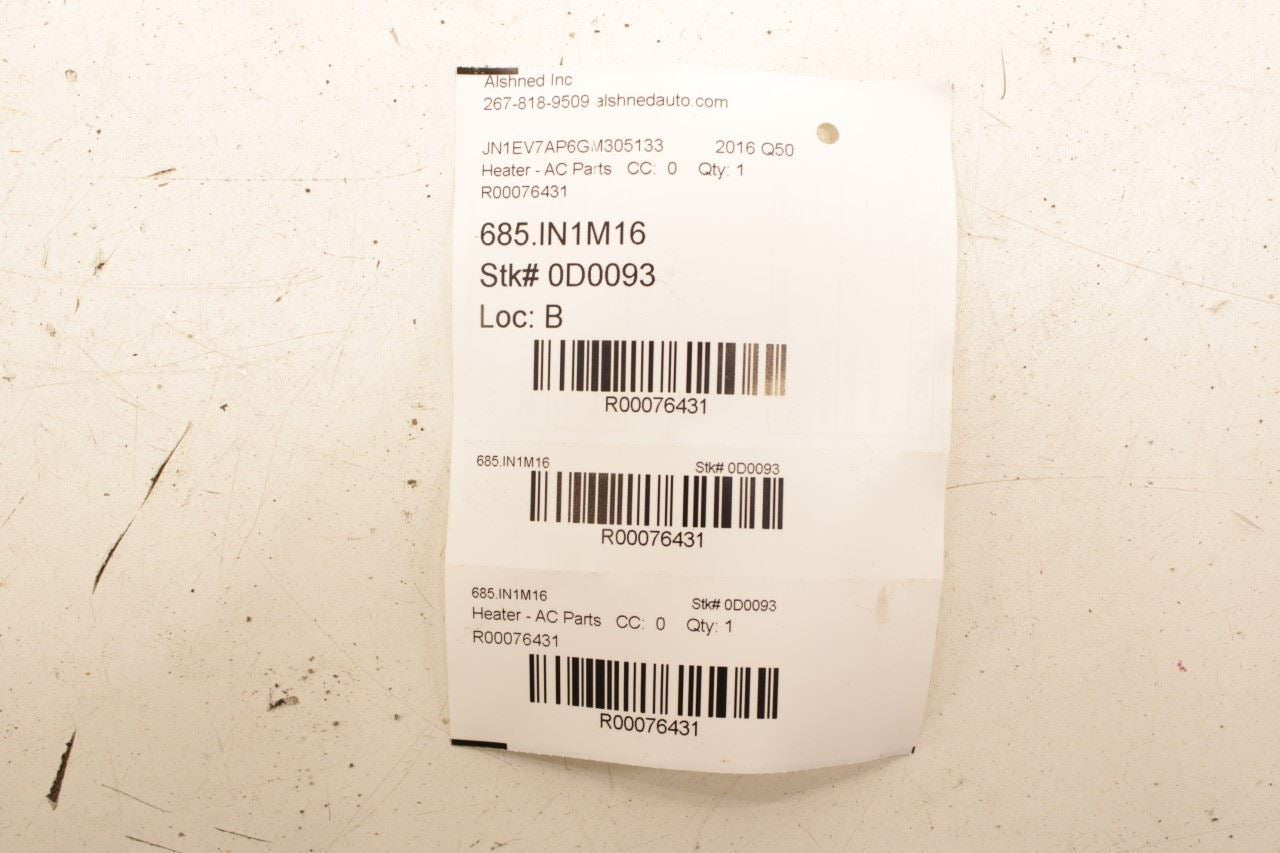 2014-23 Infiniti Q50 Premium HVAC Blend Door Actuator Motor Set of 4 27730-4GF0A - Alshned Auto Parts