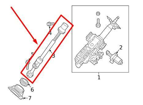 2014-2020 Infiniti QX60 Steering Column Lower Shaft 480803JA0A OEM - Alshned Auto Parts