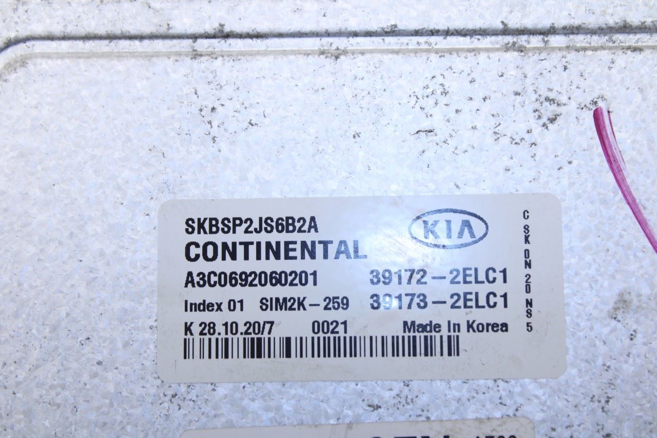 20-2022 KIA Soul LX 2.0L Engine Computer Control Module ECU ECM 39173-2ELC1 OEM - Alshned Auto Parts