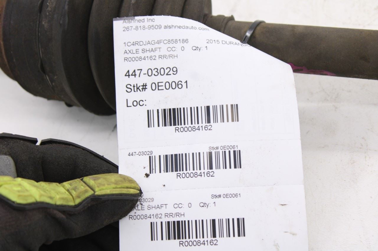 2011-25 Dodge Durango SXT AWD Rear Right Passenger Side CV Axle Drive Half Shaft - Alshned Auto Parts