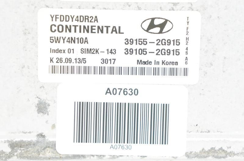 2011-2015 Hyundai Sonata Hybrid 2.4L Engine Control Module ECU ECM 39155-2G915 - Alshned Auto Parts