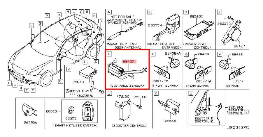 16-17 Infiniti QX50 3.7L AWD Front Distance Sensor w/ Technology Package *ReaD* - Alshned Auto Parts