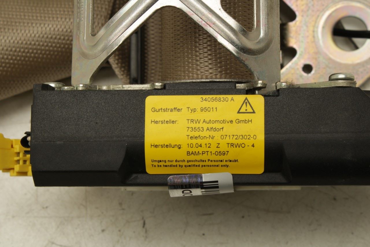 2010-16 Mercedes-Benz E350 Sport 4Matic Rear RH Side 2nd Row Seat Belt Retractor - Alshned Auto Parts