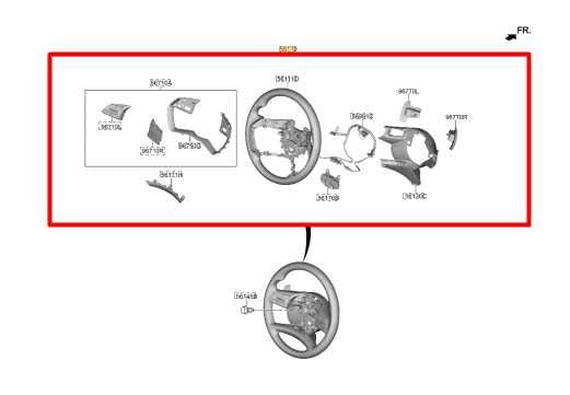 2020-22 Hyundai Sonata SE Steering Wheel w/ Control Buttons 56100-L0070-NRX OEM - Alshned Auto Parts