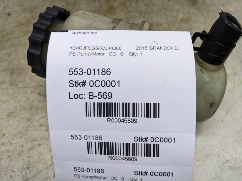 2011-2015 Jeep Grand Cherokee Power Steering Fluid Reservoir 68068967AC OEM