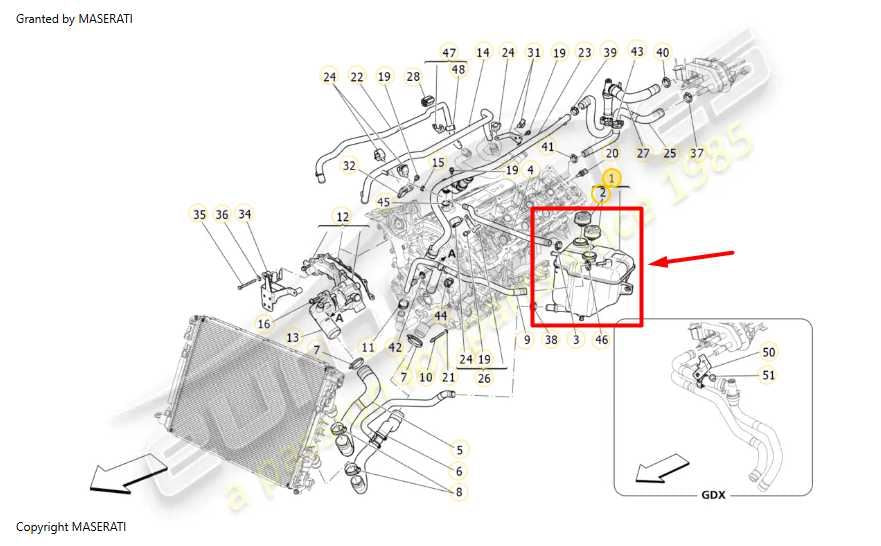 14-20 Maserati Ghibli 3L Engine Water Coolant Expansion Tank Reservoir 670031651 - Alshned Auto Parts