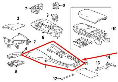 2024-2025 Chevrolet Trax Center Console Upper Applique Bezel Trim 42738977 OEM - Alshned Auto Parts