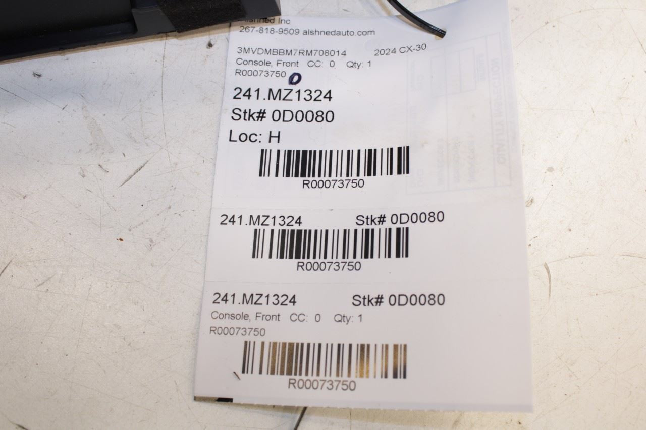 22-25 Mazda CX-30 2.5 S FR Center Console Armrest Storage Cover DGJ2-64-450A-02 - Alshned Auto Parts