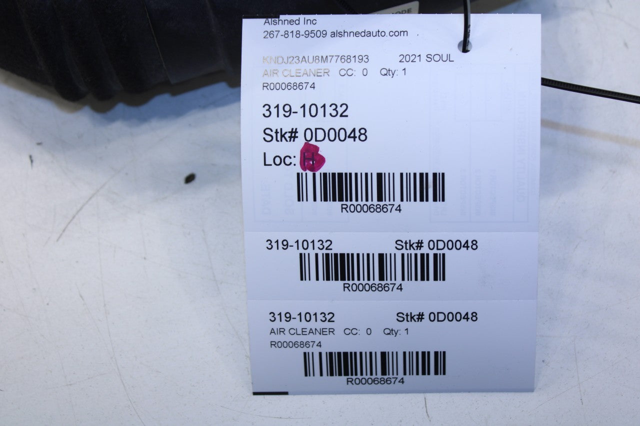 2020-24 Kia Soul LX 2.0L Engine Air Intake Tube Inlet Duct Hose 28210-K0100 OEM - Alshned Auto Parts