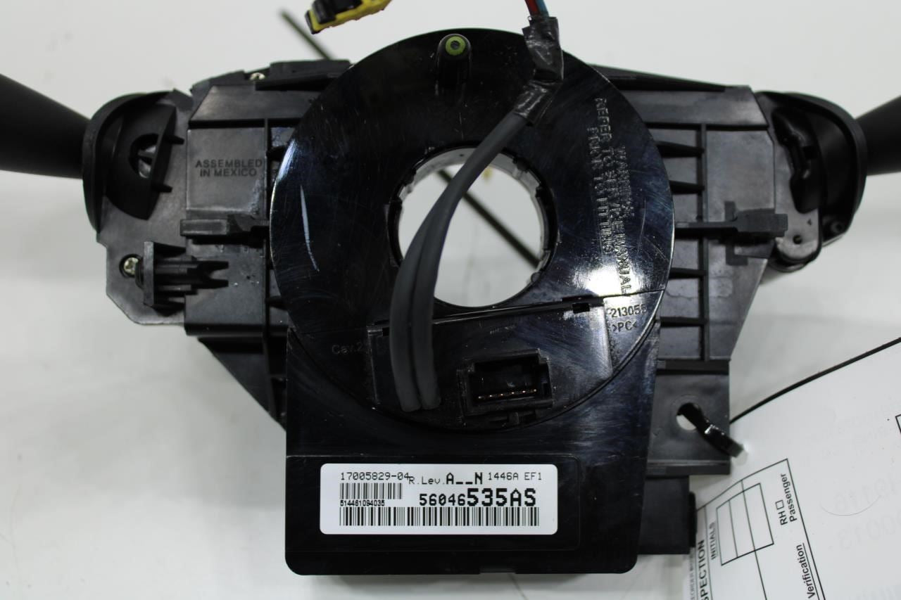 07-17 Jeep Patriot Sport SE Steering Column Turn Signal Wiper Switch 56046535AS - Alshned Auto Parts