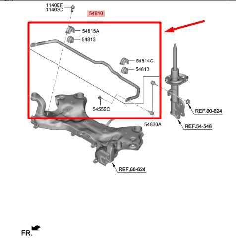 19-20 Hyundai Santa Fe AWD FR Stabilizer Sway Anti-Roll Bar w/ Link 54810-S1000 - Alshned Auto Parts