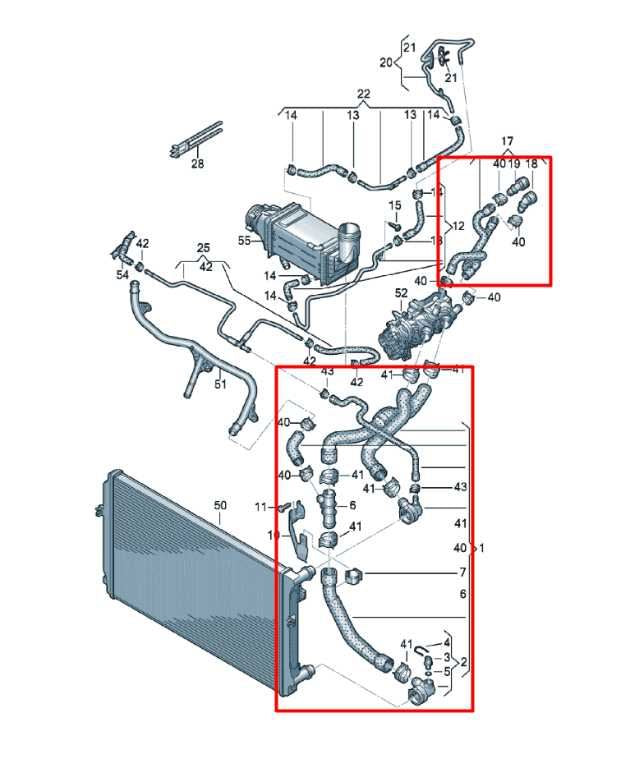 22-25 Volkswagen Jetta SE 1.5L Radiator Coolant Hose Tube Pipe Set 5QM-121-049-K1