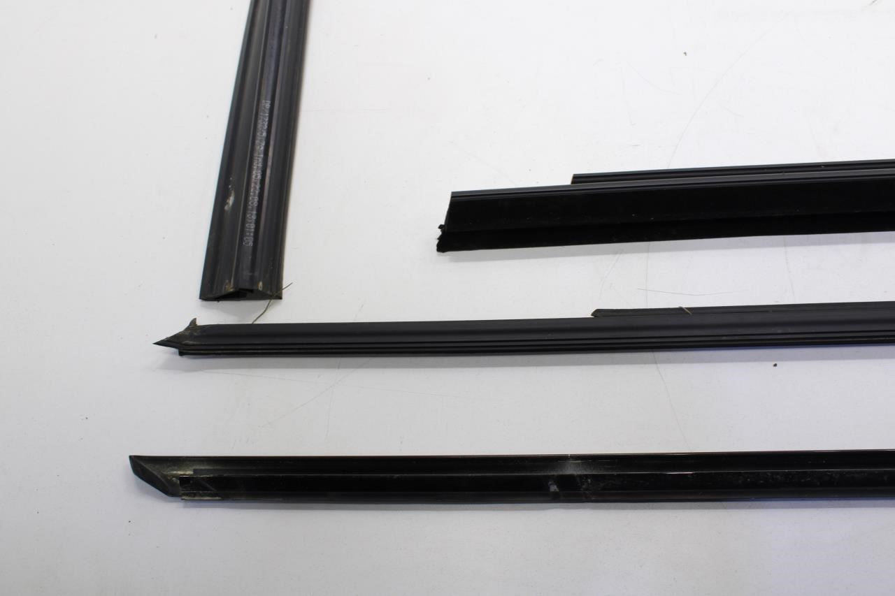 10-15 BMW 750i xDrive Front Left Door Run Channel Belt Outer Inner Molding Seal - Alshned Auto Parts