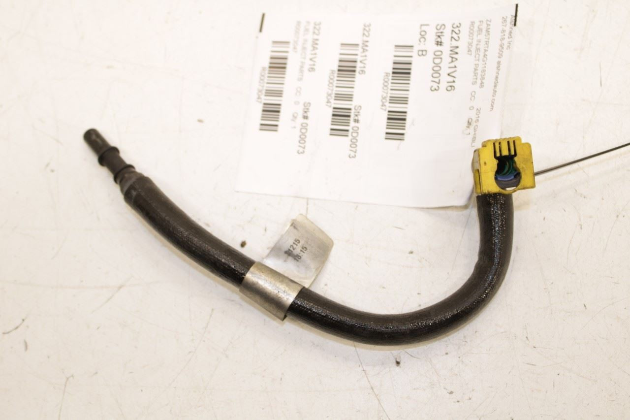 14-19 Maserati Ghibli S Q4 3.0L AWD Engine Fuel Injector Line Hose 670031641 OEM - Alshned Auto Parts