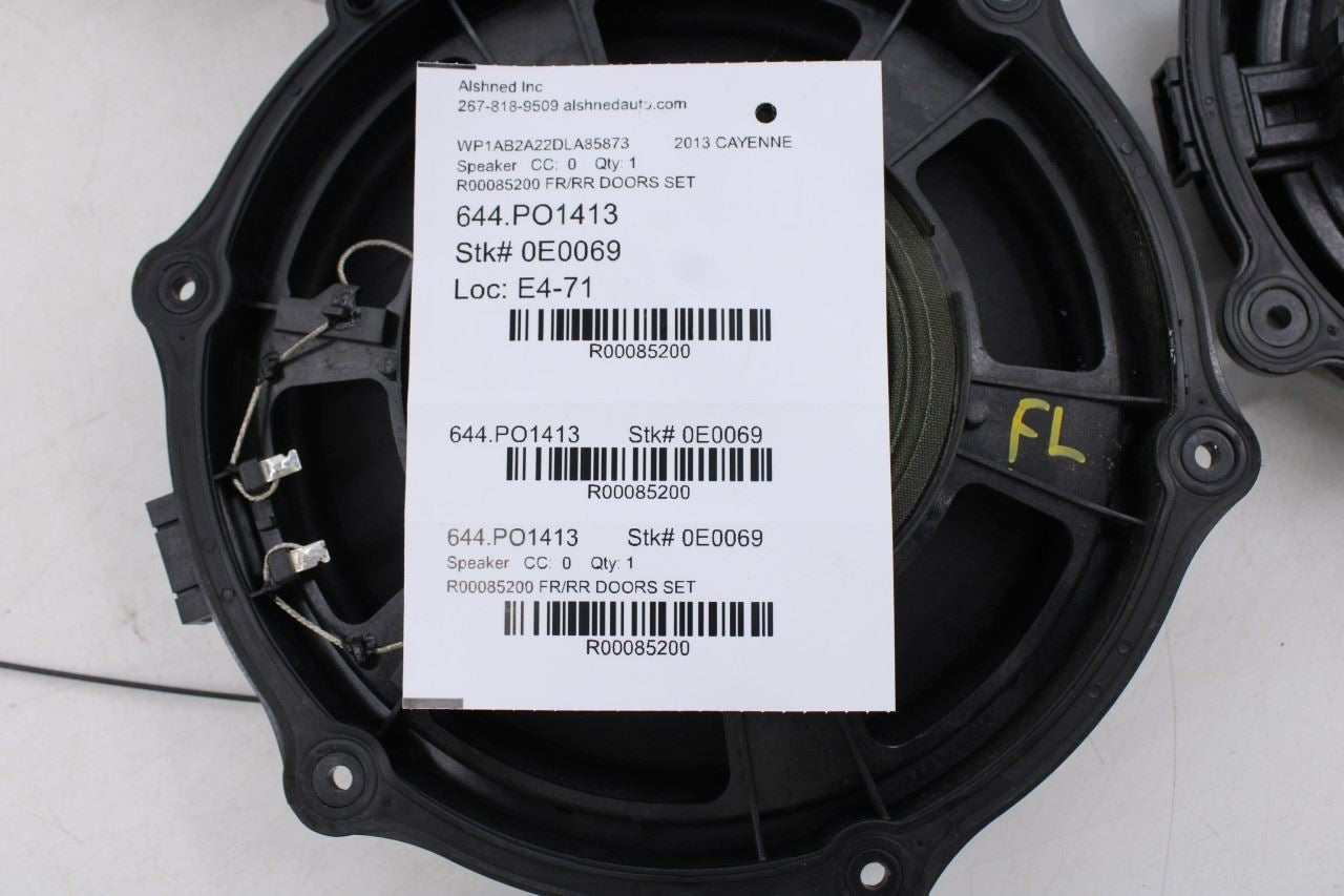 2011-18 Porsche Cayenne S Front and Rear RH and LH Door Bose Speaker 7PP035454P14