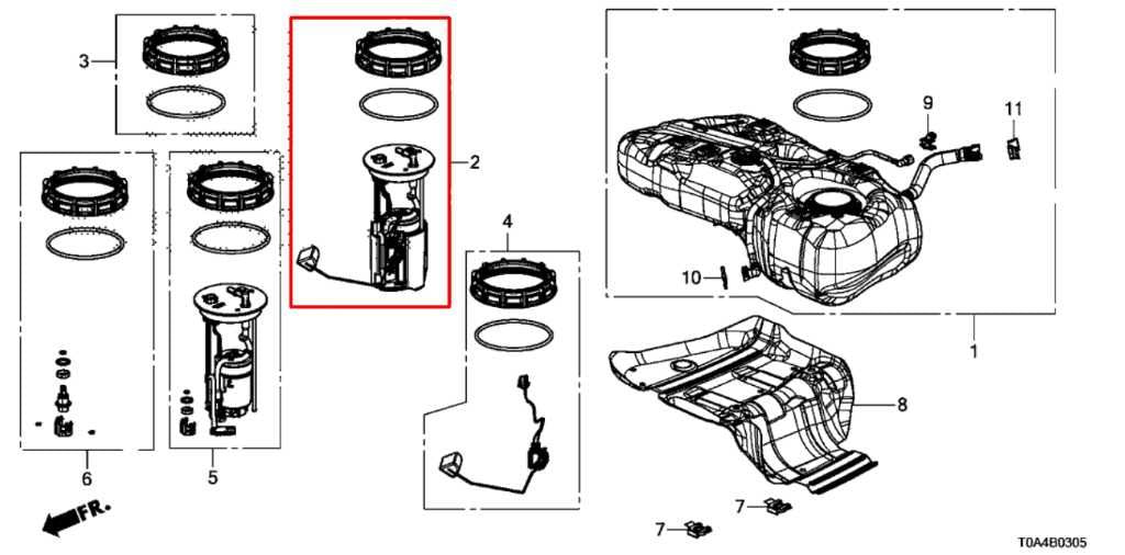 2012-2014 Honda CR-V LX 2.4L AWD Fuel Pump Assembly 17045-T0A-010 OEM - Alshned Auto Parts
