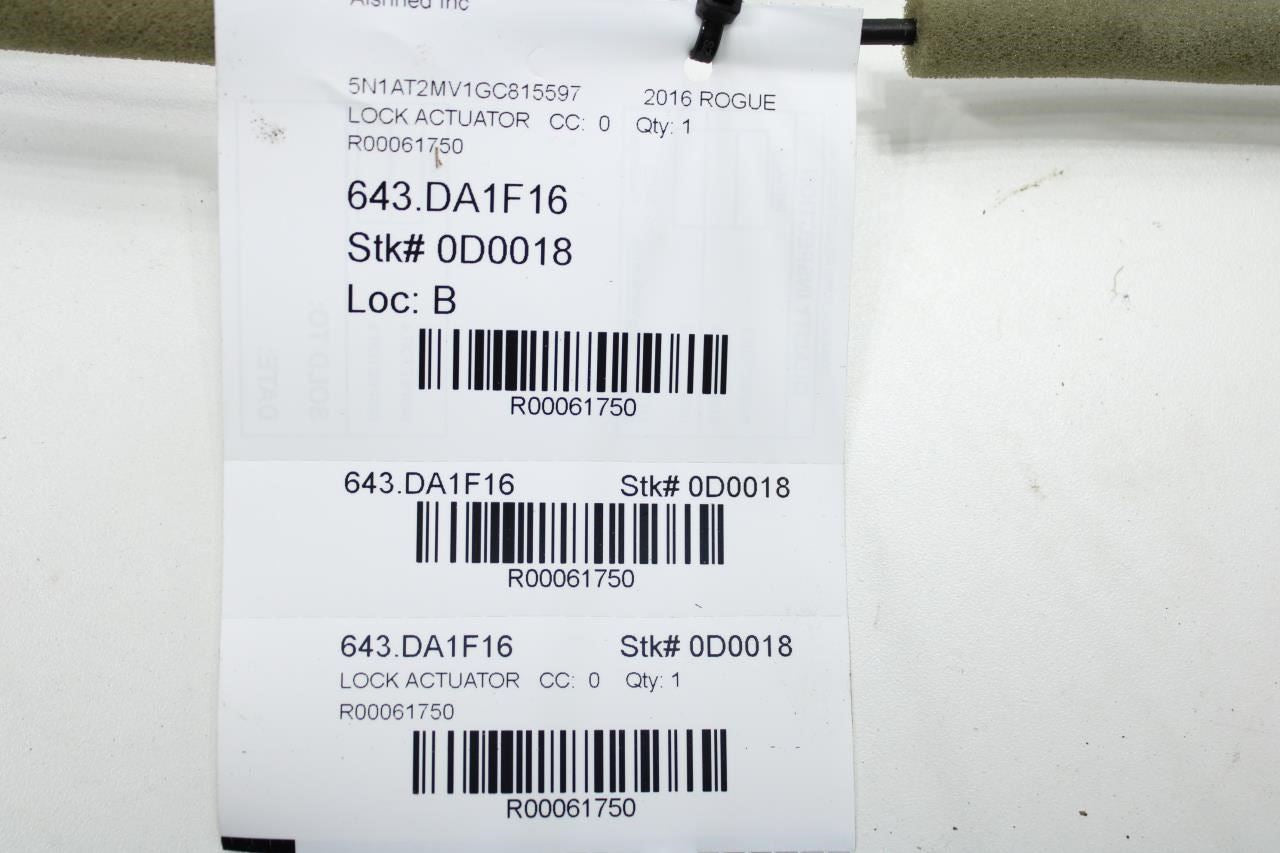 2014-2020 Nissan Rogue SV Front Right Door Lock Latch Actuator 80500-4BA0A OEM - Alshned Auto Parts